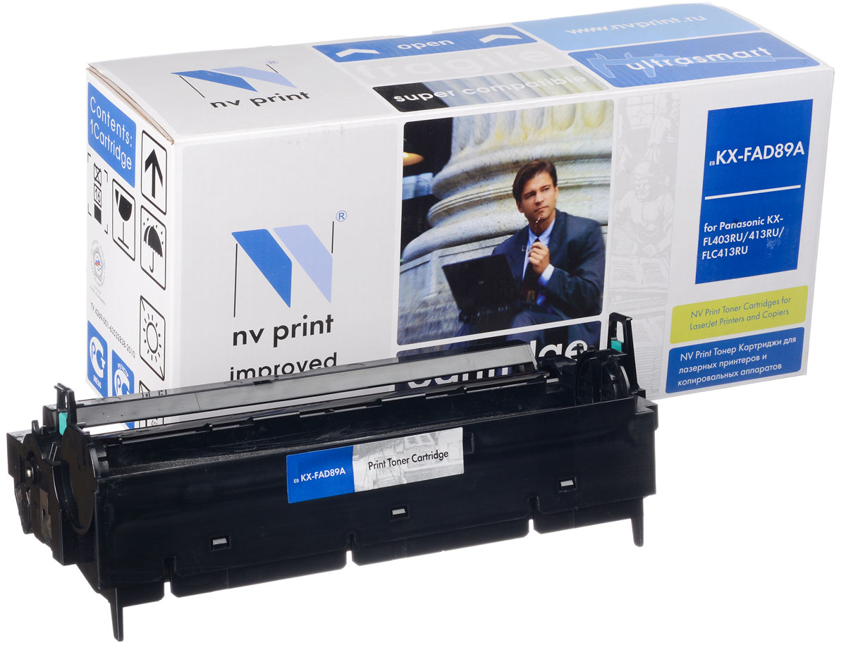 NV Print KXFAD89A, Black фотобарабан для Panasonic KX-FL403RU/413RUNV-KXFAD89A NV Print KXFAD89A, Black фотобарабан для Panasonic KX-FL403RU/413RUNV-KXFAD89AСовместимый лазерный картридж NV Print KXFAD89A для печатающих устройств Panasonic - это альтернатива приобретению оригинальных расходных материалов. При этом качество печати остается высоким. Картридж обеспечивает повышенную чёткость чёрного текста и плавность переходов оттенков серого цвета и полутонов, позволяет отображать мельчайшие детали изображения. Лазерные принтеры, копировальные аппараты и МФУ являются более выгодными в печати, чем струйные устройства, так как лазерных картриджей хватает на значительно большее количество отпечатков, чем обычных. Для печати в данном случае используются не чернила, а тонер.