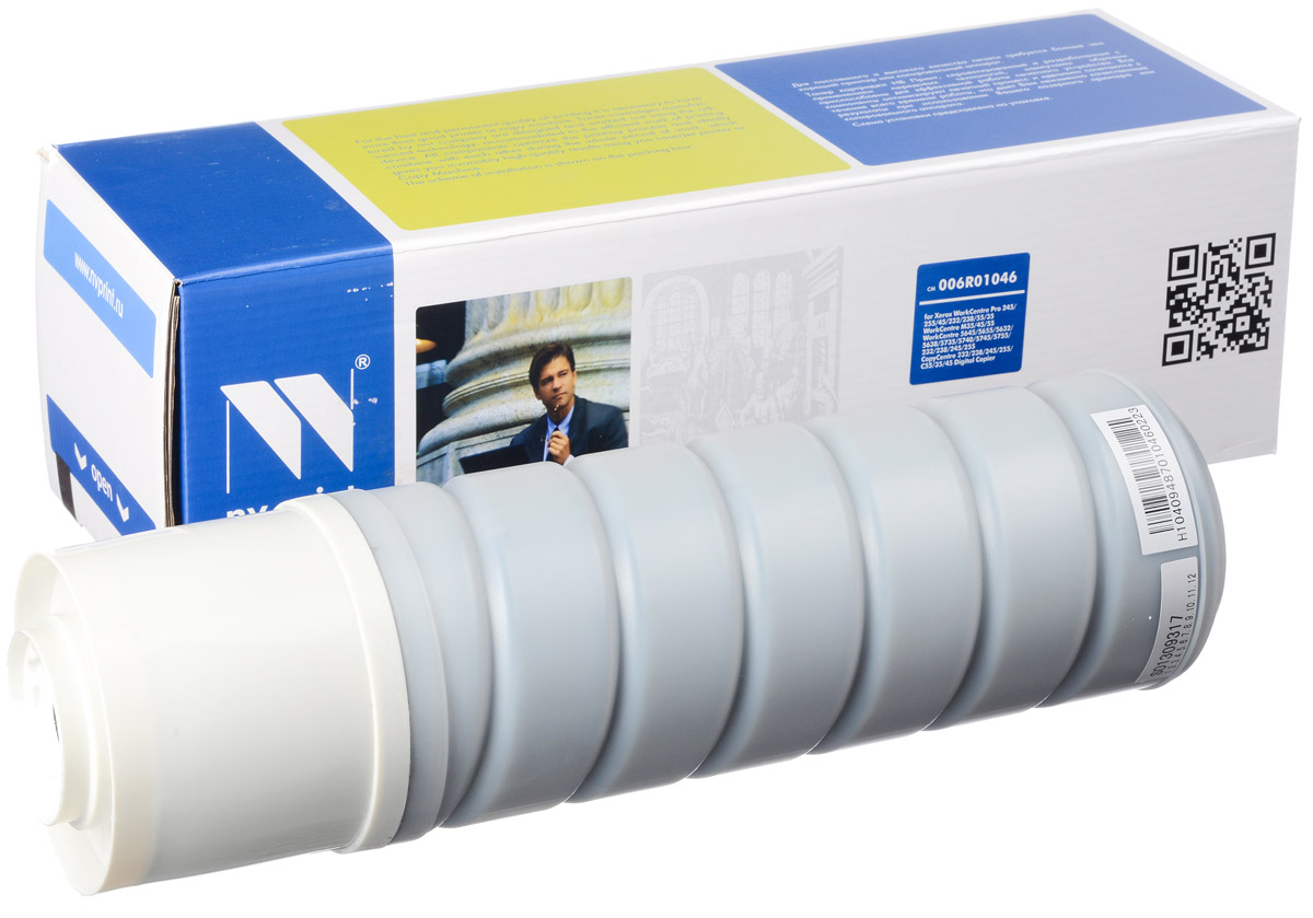 NV Print 006R01046, Black тонер-картридж для Xerox WC 232/245/255/55/5632NV-006R01046 NV Print 006R01046, Black тонер-картридж для Xerox WC 232/245/255/55/5632NV-006R01046Совместимый лазерный картриджNV Print 006R01046 для печатающих устройств Xerox - это альтернатива приобретению оригинальных расходных материалов. При этом качество печати остается высоким. Картридж обеспечивает повышенную чёткость чёрного текста и плавность переходов оттенков серого цвета и полутонов, позволяет отображать мельчайшие детали изображения. Лазерные принтеры, копировальные аппараты и МФУ являются более выгодными в печати, чем струйные устройства, так как лазерных картриджей хватает на значительно большее количество отпечатков, чем обычных. Для печати в данном случае используются не чернила, а тонер.