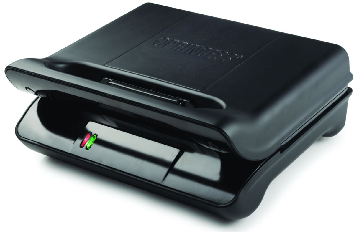 Princess 127000, Black cэндвичница127000 black Princess 127000, Black cэндвичница127000 blackКомпактная сэндвичница Princess 127000 для приготовления четырех сэндвичей незаменима на современной кухне. При помощи этого устройства вы сможете легко приготовить горячие бутерброды с разнообразными начинками. Princess 127000 оборудована пластинами с антипригарным покрытием, благодаря чему бутерброды равномерно обжарятся и никогда не пригорят! Пластины 13 х 23 см Крышка с замком Встроенная ручка Вертикальное и горизонтальное хранение Две контрольные лампы питания и нагрева Теплоизолированная ручка, устойчивые резиновые ножки Автоматический регулятор температуры Контрольные лампы сети и нагрева