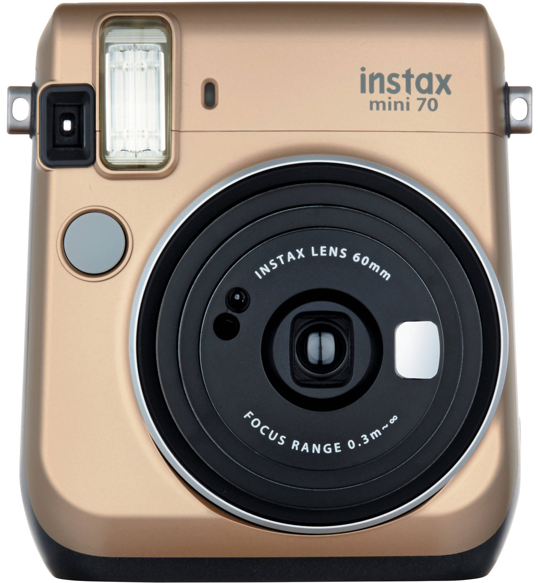 Fujifilm Instax Mini 70, Gold фотокамера мгновенной печати16513891 Fujifilm Instax Mini 70, Gold фотокамера мгновенной печати16513891С камерой Fujifilm Instax Mini 70 вы превратите серые будни в особенные дни, наполненные улыбками. Чтобы проводить время весело, всегда и везде берите с собой этот стильный фотоаппарат. Главной особенностью камеры является функция автоматического контроля экспозиции, которая позволяет запечатлеть, как объект съемки, так и фон в их естественной освещенности. Помимо этого Instax Mini 70 может похвастаться отдельным режимом съемки для создания cелфи. Использование режима selfie обеспечивает оптимальную яркость и расстояние для съемки автопортретов. Вы также можете проверить кадрирование в специальном зеркальце рядом с объективом. Высокопроизводительная вспышка автоматически определяет яркость окружающего освещения и устанавливает оптимальную выдержку - специальные настройки не требуются! С помощью функции Hi-Key можно запечатлеть яркие, красивые тона кожи. Также имеются режимы для съемки макро и пейзажей. Для максимального удобства также...