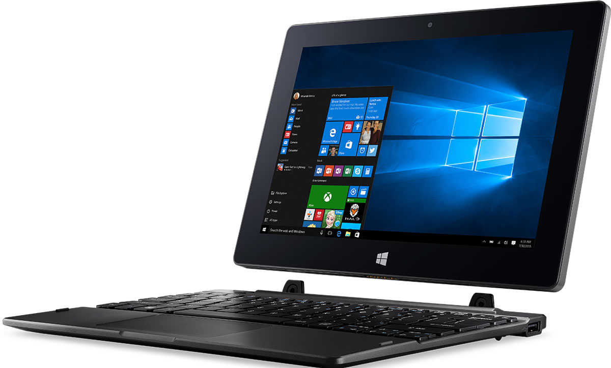 Acer Switch SW1-011, Metallic (SW1-011-17TW)SW1-011-17TW Acer Switch SW1-011, Metallic (SW1-011-17TW)SW1-011-17TWAcer Switch One 10 обладает различными конфигурациями, подходящими как для работы, так и для развлечений. Выберите один из четырех режимов: Ноутбук для работы с текстом, Планшет для поддержки сенсорного ввода, а также Палатка и Экран, если захотелось отвлечься от рабочих задач и немного отдохнуть. Удобная магнитная застежка позволяет с легкостью переключаться между режимами. Никаких неудобных креплений. Отстегнуть от планшета клавиатуру и подключить ее снова проще простого. Наслаждайтесь четким качественным изображением на экране HD (1280x800) с диагональю 10,1. Благодаря поддержке технологии IPS вы различите любую деталь и оттенок цвета при просмотре под любым углом. Дизайн Switch One 10 отличается изысканной простотой и элегантностью. Приятная на ощупь крышка из матового металла придает устройству шик и утонченность. Точные характеристики зависят от модели. Ноутбук-планшет сертифицирован EAC и имеет...