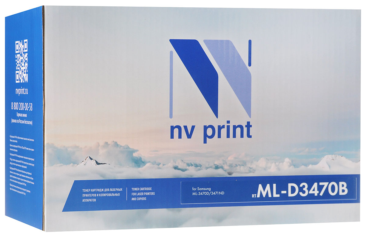 NV Print ML3470B, Black тонер-картридж для Samsung ML-3470D/3471DNV-ML3470B NV Print ML3470B, Black тонер-картридж для Samsung ML-3470D/3471DNV-ML3470BСовместимый лазерный картридж NV Print ML3470B для печатающих устройств Samsung - это альтернатива приобретению оригинальных расходных материалов. При этом качество печати остается высоким. Картридж обеспечивает повышенную чёткость чёрного текста и плавность переходов оттенков серого цвета и полутонов, позволяет отображать мельчайшие детали изображения. Лазерные принтеры, копировальные аппараты и МФУ являются более выгодными в печати, чем струйные устройства, так как лазерных картриджей хватает на значительно большее количество отпечатков, чем обычных. Для печати в данном случае используются не чернила, а тонер.