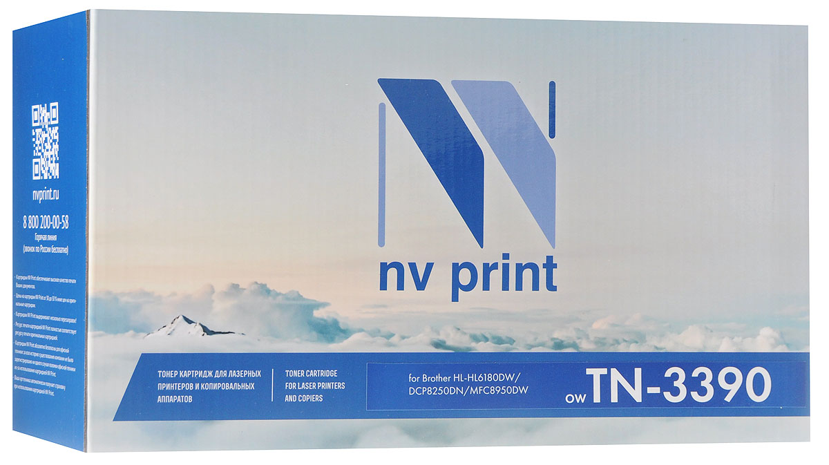 NV Print TN3390, Black тонер-картридж для Brother HL6180DW/DCP8250DN/MFC8950DWNV-TN3390 NV Print TN3390, Black тонер-картридж для Brother HL6180DW/DCP8250DN/MFC8950DWNV-TN3390Совместимый лазерный картридж NV Print TN3390 для печатающих устройств Brother - это альтернатива приобретению оригинальных расходных материалов. При этом качество печати остается высоким. Картридж обеспечивает повышенную чёткость чёрного текста и плавность переходов оттенков серого цвета и полутонов, позволяет отображать мельчайшие детали изображения. Лазерные принтеры, копировальные аппараты и МФУ являются более выгодными в печати, чем струйные устройства, так как лазерных картриджей хватает на значительно большее количество отпечатков, чем обычных. Для печати в данном случае используются не чернила, а тонер.