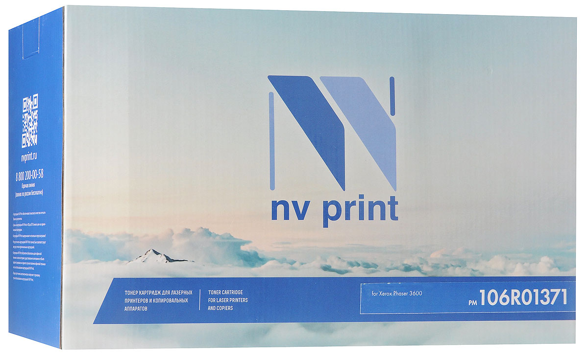 NV Print 106R01371, Black тонер-картридж для Xerox Phaser 3600NV-106R01371 NV Print 106R01371, Black тонер-картридж для Xerox Phaser 3600NV-106R01371Совместимый лазерный картридж NV Print 106R01371 для печатающих устройств Xerox - это альтернатива приобретению оригинальных расходных материалов. При этом качество печати остается высоким. Картридж обеспечивает повышенную чёткость чёрного текста и плавность переходов оттенков серого цвета и полутонов, позволяет отображать мельчайшие детали изображения. Лазерные принтеры, копировальные аппараты и МФУ являются более выгодными в печати, чем струйные устройства, так как лазерных картриджей хватает на значительно большее количество отпечатков, чем обычных. Для печати в данном случае используются не чернила, а тонер.