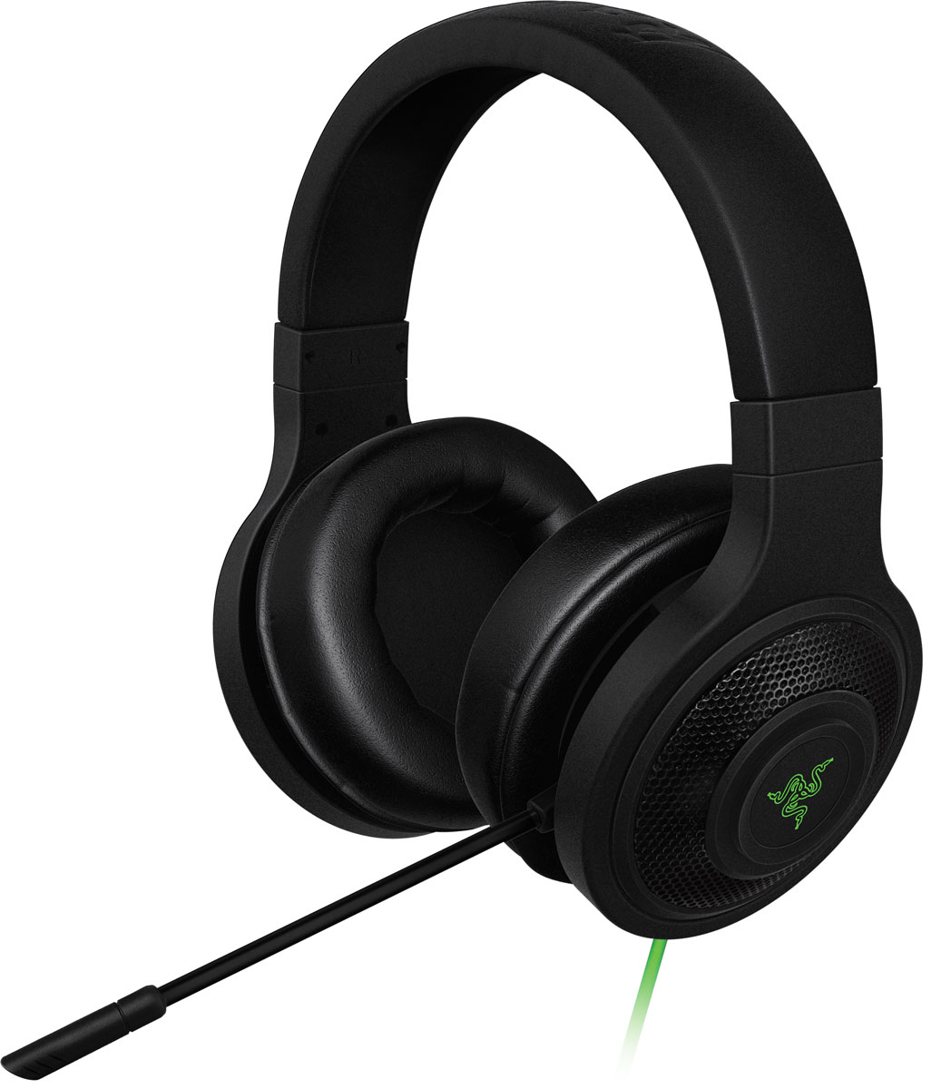 Razer Kraken Essential игровые наушникиRZ04-01720100-R3R1 Razer Kraken Essential игровые наушникиRZ04-01720100-R3R1Гарнитура Razer Kraken Essential обладает тем базовым набором характеристик, благодаря которым Razer Kraken и обрела свою колоссальную популярность среди геймеров. Чтобы сделать Razer Kraken Essential доступнее, применена конструкция с поворотным гибким микрофоном без складывания наушников и 32 мм динамики на неодимовых магнитах. Большие мягкие амбушюры и мягкое оголовье обеспечивают максимальный комфорт при самой длительной игре. Гарнитура Razer Kraken Essential протестирована профессиональными геймерами и спортсменами, чтобы мы могли подобрать оптимальный вес для долгих игровых сессий и максимально комфортного использования ее в дороге. Гарнитура Razer Kraken Essential снабжена динамиками с неодимовыми магнитами, для высококлассного звука с сочными глубокими басами. Закрытая конструкция наушников создает идеальную звукоизоляцию и позволяют полностью сосредоточиться на игре или разговоре, не отвлекаясь на посторонние звуки. ...