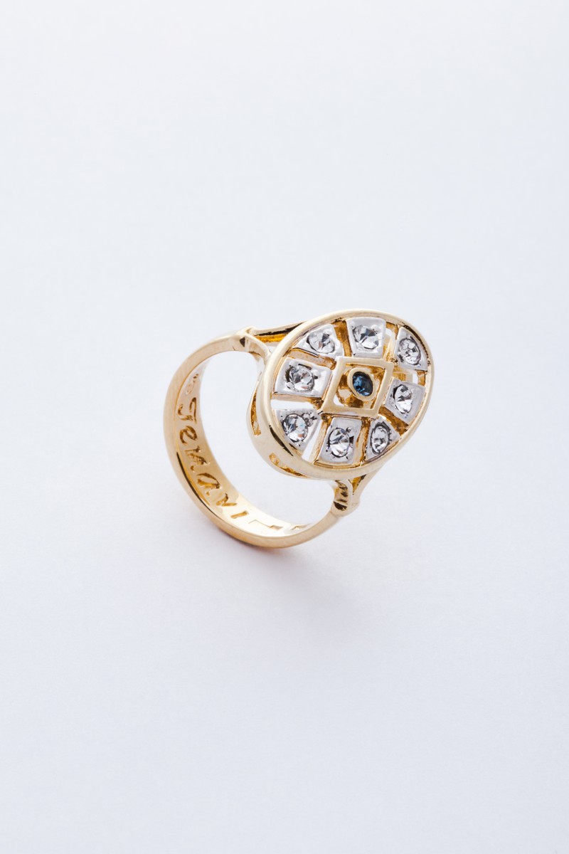 Кольцо Jenavi Paris. Марешо, цвет: золотой, голубой. r915q040. Размер 16r915q040 Кольцо Jenavi Paris. Марешо, цвет: золотой, голубой. r915q040. Размер 16r915q040Коллекция Paris, Марешо (Кольцо) гипоаллергенный ювелирный сплав,Позолота с родированием, вставка Кристаллы Swarovski , цвет - золотой, голубой, размер - 16