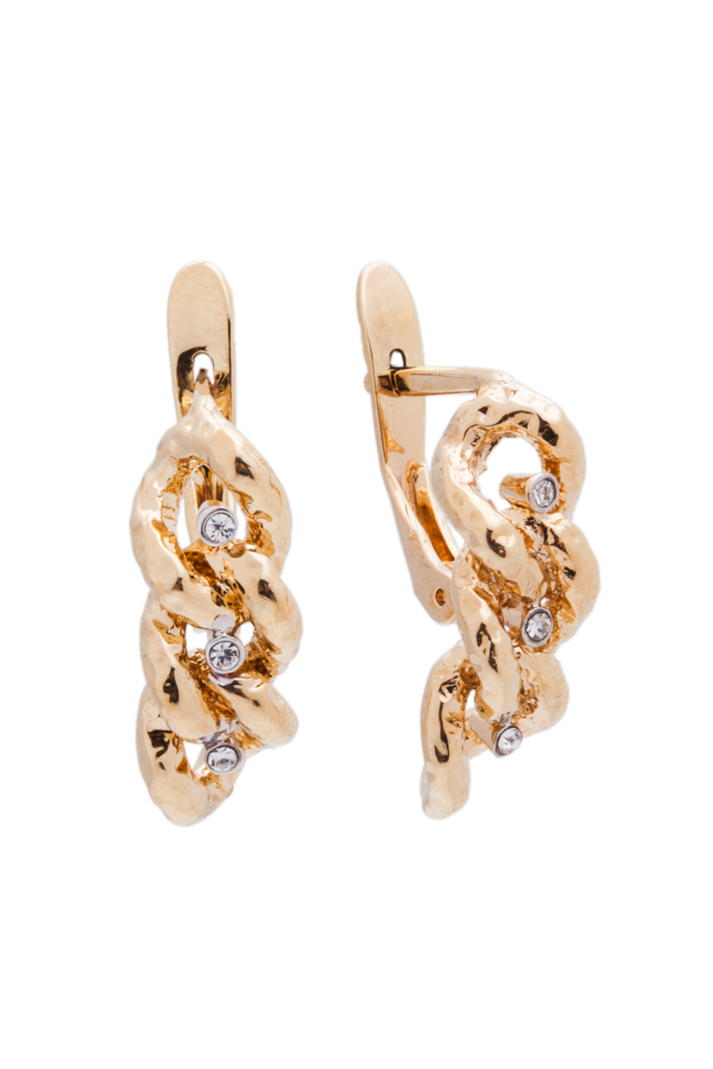 Серьги Jenavi Relax. Исинми, цвет: золотой, белый. r964q100r964q100 Серьги Jenavi Relax. Исинми, цвет: золотой, белый. r964q100r964q100Оригинальные серьги Jenavi из коллекции Relax. Исинми изготовлены из гипоаллергенного ювелирного сплава, покрыты позолотой с родированием. Изделие застегивается на английский замок, который надежно зафиксирует серьги. Стильные серьги декорированы вставками из кристаллов Swarovski.