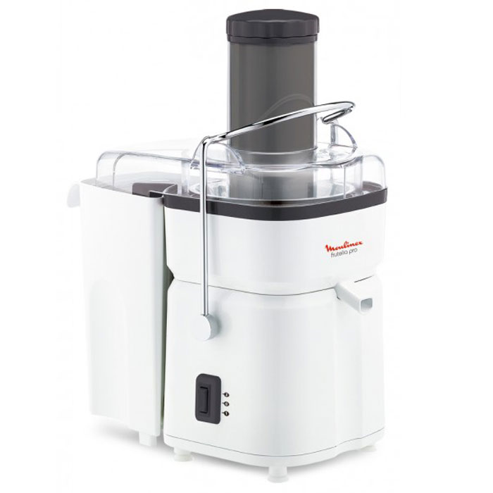 Moulinex JU450139 соковыжималка1500637063 Moulinex JU450139 соковыжималка1500637063Преимущество соковыжималки Moulinex JU450139 состоит в высокой мощности 700 Вт, а также большой воронке для овощей и фруктов. Благодаря этим особенностям, а также объемному контейнеру для мякоти, у вас будет возможность быстро и беспрерывно выжать большое количество свежего сока. Прибор имеет две скорости вращения, что позволит получать сок как из мягких, так и из твердых фруктов. Ширина загрузочного отверстия: 72 мм Сепаратор для пены Автоматический выброс мякоти Система прямой подачи сока
