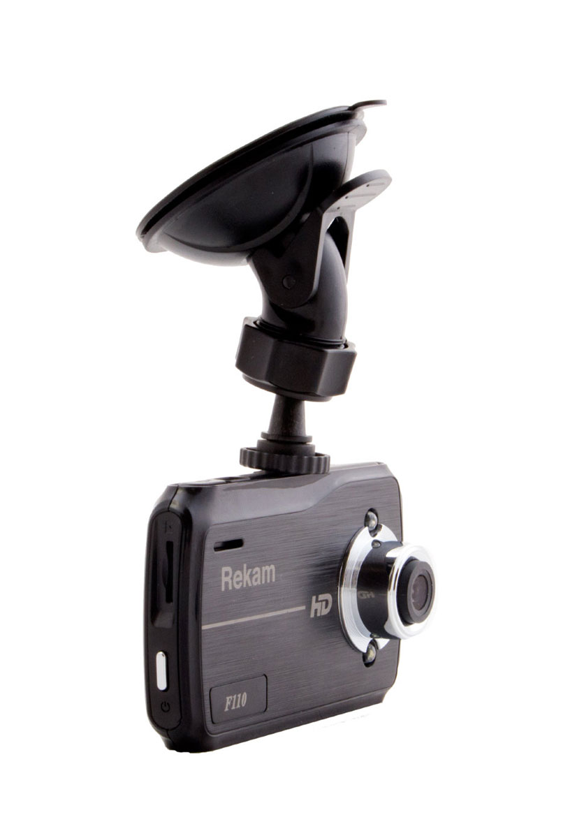 Rekam F110, Black видеорегистратор2603000004 Rekam F110, Black видеорегистратор2603000004Автомобильный видеорегистратор Rekam F110 можно смело назвать одним из самых удобных видеорегистраторов с экраном. Объектив имеет угол обзора 100° и диафрагму 2.0, что обеспечивает съемку высокого качества в HD- разрешении при различных условиях освещения. Помимо объектива, на лицевой стороне расположен встроенный динамик и 2 светодиода подсветки, обеспечивающий лучшую видимость в ночное время. Кроме режима записи видео со звуком, Rekam F110 поддерживает режим съемки фото. Rekam F110 поддерживает мгновенную возможность просмотра. Вы можете посмотреть записи на 2.4 экране видеорегистратора, что позволит прямо на месте оценить общую картину происшествия. Отдельного внимания заслуживает штатное крепление на лобовое стекло. Оно отличается простым креплением самого видеорегистратора, возможностью поворачивать его на 360° в горизонтальной плоскости и менять угол наклона. При этом само крепление достаточно компактно, что делает видеорегистратор...