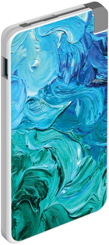Deppa NRG Art Волна внешний аккумулятор (5000 мАч)301001 Deppa NRG Art Волна внешний аккумулятор (5000 мАч)301001Внешний аккумулятор Deppa NRG Art теперь не только полезный технологичный девайс, но и яркий элемент вашего стиля. Мы отобрали популярные дизайны кейсов Art и нанесли их на тонкий корпус эргономичного внешнего аккумулятора. Дизайн NRG Art идеально сочетается с дизайном кейсов Art. Создавайте свой индивидуальный образ с помощью аксессуаров серии Art! В комплект аккумулятора входит коннектор Apple 8-pin, находящийся в специальном слоте для хранения. Встроенный micro USB кабель и коннектор позволяют заряжать любые устройства без дополнительных проводов.