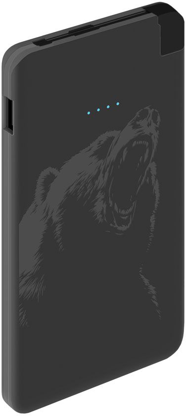 Deppa NRG Art Black Медведь внешний аккумулятор (5000 мАч)301008 Deppa NRG Art Black Медведь внешний аккумулятор (5000 мАч)301008Внешний аккумулятор Deppa NRG Art не только полезный технологичный девайс, но и яркий элемент вашего стиля. Мы отобрали популярные дизайны кейсов Art и нанесли их на тонкий корпус эргономичного внешнего аккумулятора. Дизайн NRG Art идеально сочетается с дизайном кейсов Art. Создавайте свой индивидуальный образ с помощью аксессуаров серии Art! В комплект аккумулятора входит коннектор Apple 8-pin, находящийся в специальном слоте для хранения. Встроенный micro USB кабель и коннектор позволяют заряжать любые устройства без дополнительных проводов.