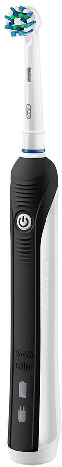 Oral-B PRO 750 Cross Action, Black электрическая зубная щетка81606336 Oral-B PRO 750 Cross Action, Black электрическая зубная щетка81606336До 100% больше удаления налета с 3D технологией (по сравнению с обычной зубной щеткой). - Клинически доказано, что электрическая зубная щетка Oral-B PRO 750 удаляет до двух раз больше зубного налета, чем мануальная зубная щетка. - Ограниченная подарочная серия в розовом дизайне. - Благодаря профессионально разработанному дизайну насадки Cross Action, щетинки, расположенные под углом 16?, окружают каждый зуб, бережно удаляя налет даже из труднодоступных мест. - 3D технология чистки совмещает возвратно-вращательные движения с пульсацией: пульсирующие движения бережно разрыхляют зубной налет, а возвратно-вращательные движения выметают его и массируют десны. - Основанный в 1950 году в Калифорнии, бренд Oral-B предоставляет превосходные продукты для ухода за полостью рта. Совместно с Braun Oral-B производит в Германии электрические зубные щетки на протяжении более 50 лет, постоянно совершенствуя свои технологии. - Активные движения щетки...
