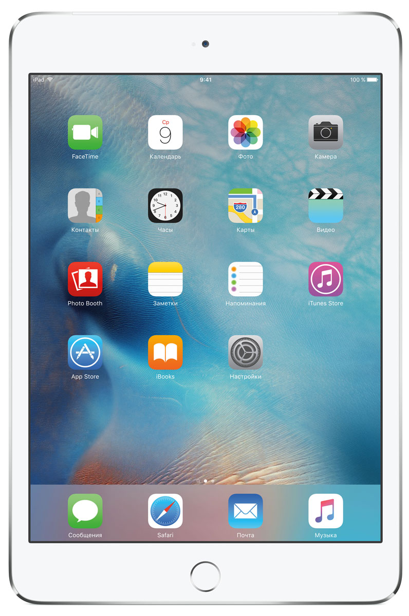 Apple iPad mini 4 Wi-Fi + Cellular 32GB, SilverMNWF2RU/A Apple iPad mini 4 Wi-Fi + Cellular 32GB, SilverMNWF2RU/AВ ещё более лёгком, тонком и элегантном корпусе iPad mini 4 помещается всё то, что вам так нравится в iPad. Игры, покупки, фильмы и даже работа - всё выглядит невероятно увлекательно на великолепном дисплее Retina. Теперь у вас ещё больше причин всегда брать iPad с собой. iPad mini 4 ещё никогда не был таким удобным. Его толщина всего 6,1 мм - и это никак не влияет на прочность. Надёжный и элегантный алюминиевый корпус unibody прослужит долгие годы и всегда будет радовать глаз. Дисплеи iPad mini предыдущих поколений производились из трёх отдельных компонентов. В iPad mini 4 их объединили в один. Исчезло расстояние между слоями, а вместе с ним и внутренние блики. Результат: на дисплее iPad mini 4 цвета стали ещё реалистичнее, а изображения выглядят контрастнее, ярче и резче. Процессор A8 второго поколения с 64-битной архитектурой - это сердце iPad mini 4. Благодаря невероятной производительности все приложения, от видеоредакторов до 3D-игр,...