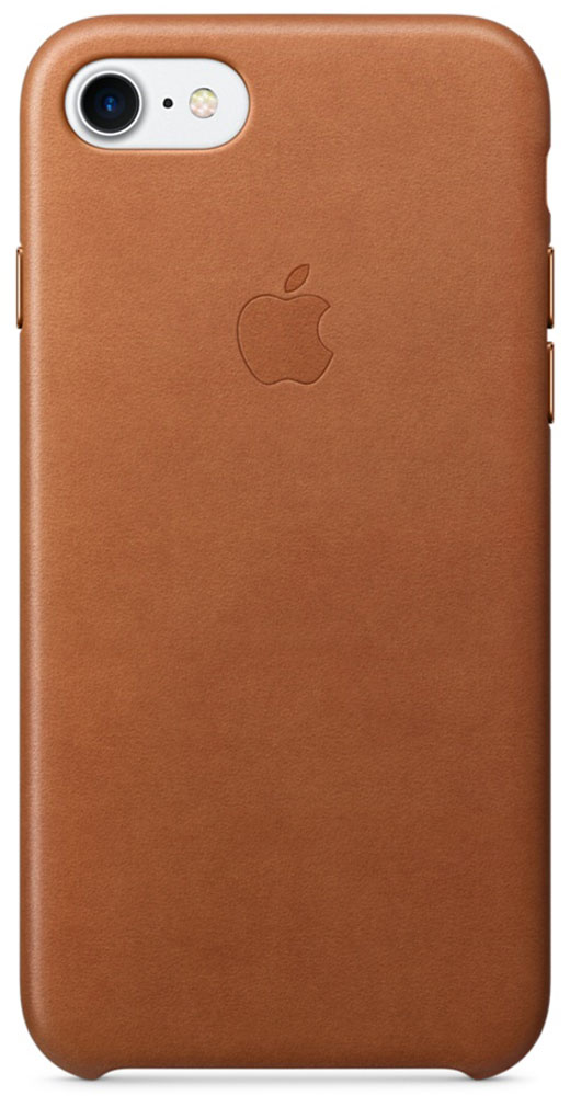 Apple Leather Case чехол для iPhone 7, Saddle BrownMMY22ZM/A Apple Leather Case чехол для iPhone 7, Saddle BrownMMY22ZM/AЧехлы, созданные Apple, точно повторяют контуры iPhone, не делая его громоздким. Apple Leather Case изготовлен из мягкой кожи европейского производства, которая со временем покрывается благородной патиной. Мягкая внутренняя поверхность, выполненная из микроволокна, защищает корпус вашего iPhone. А кнопки из обработанного алюминия идеально подходят по цвету к чехлу.