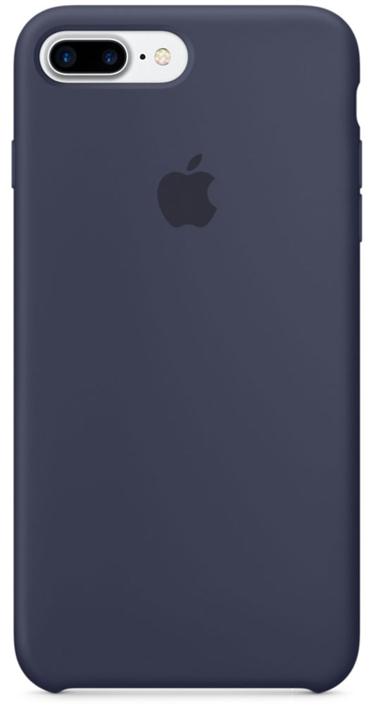 Apple Silicone Case чехол для iPhone 7 Plus, Midnight BlueMMQU2ZM/A Apple Silicone Case чехол для iPhone 7 Plus, Midnight BlueMMQU2ZM/AApple Silicone Case плотно прилегает к кнопкам громкости и режима сна, точно повторяет контуры телефона, но при этом не делает его громоздким. Мягкая подкладка из микроволокна защищает корпус iPhone. А его внешняя силиконовая поверхность очень приятна на ощупь.