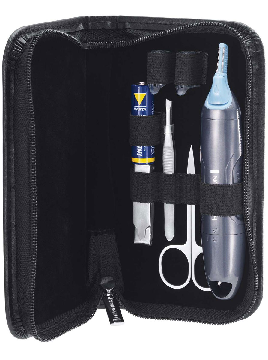Remington NE 3455 Cift Set триммерNE 3455 Remington NE 3455 Cift Set триммерNE 3455С помощью детального триммера Remington NE 3455 вы сможете контролировать нежелательные волоски. Теперь вы можете быстро и легко удалить нежелательные волоски в носу, ушах и бровях, а также в небольших областях бороды. Оснащенный множеством насадок, этот компактный прибор удовлетворит все ваши потребности в уходе за волосами с помощью роторной насадки для носа и ушей и двух вертикальных направляющих насадок для стрижки других деликатных зон на лице, например, бровей. Вертикальный триммер имеет антибактериальное нано-покрытие, которое предотвращает распространение бактерий и уменьшает раздражение кожи. С помощью этого триммера с вертикальной насадкой, вы сможете подстричь волосы в носу и ушах, а также осуществить детальную стрижку бороды, щетины и бровей. Роторная насадка специально разработана для стрижки волос в носу и ушах - теперь вы сможете выглядеть опрятно без порезов. Гигиенический триммер оснащен инновационным каналом промывки для...