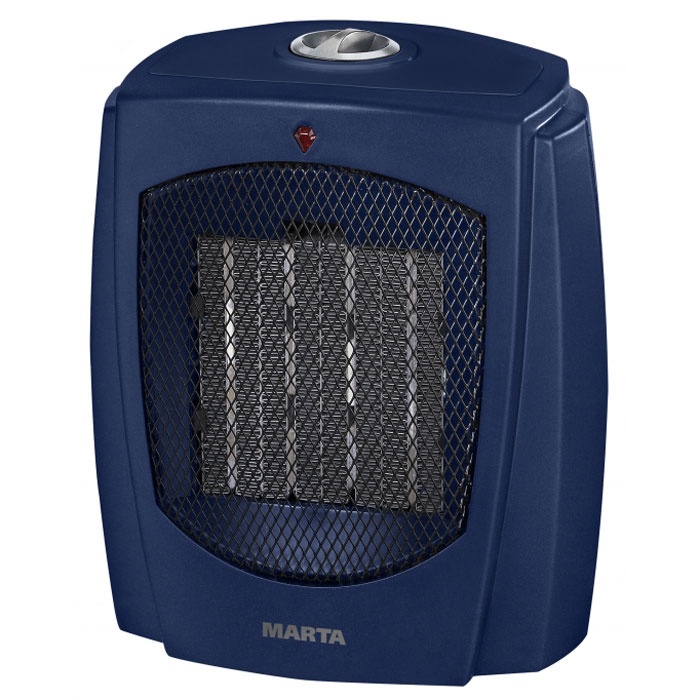 Marta MT-2499, Blue Sapphire тепловентиляторMT-2499 Marta MT-2499, Blue Sapphire тепловентиляторMT-2499Тепловентилятор с керамическим нагревательным элементом Marta MT-2499 служит для быстрого прогрева помещения с наименьшими затратами электроэнергии. Принудительно нагнетая горячий воздух, тепловентилятор заставляет его циркулировать, смешиваясь с холодным, благодаря чему прогрев помещения происходит значительно быстрее, чем в случае обычных обогревателей. Керамический нагревательный элемент создан из природного натурального материала, не выделяет при нагревании вредных примесей, не имеет запаха и очень быстро достигает рабочей температуры, сохраняя оптимальной влажность воздуха. Тепловентилятор Marta MT-2499 может работать в режиме обычного вентилятора, а также нагнетать теплый или горячий воздух. Используя разные режимы работы можно добиться установления в помещении устойчивого и комфортного микроклимата. Материал корпуса – термостойкий пластик абсолютно безвреден и соответствует всем стандартам безопасности. Керамический нагревательный элемент Создан...