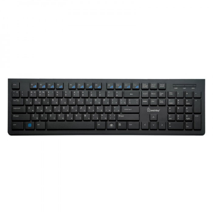 Smartbuy 206, Black клавиатураSBK-206PS-K Smartbuy 206, Black клавиатураSBK-206PS-KКлавиатура Smartbuy 206 - компактная модель, которая не займет много места и подойдет для любых офисных задач. Устройство выполнено по мембранной технологии, что положительно влияет на срок службы и уровень шума на рабочем месте. Наличие 12 дополнительных горячих медиа-клавиш обеспечит вам моментальный доступ к различным программам. Клавиатура подключается посредством интерфейса PS/2.