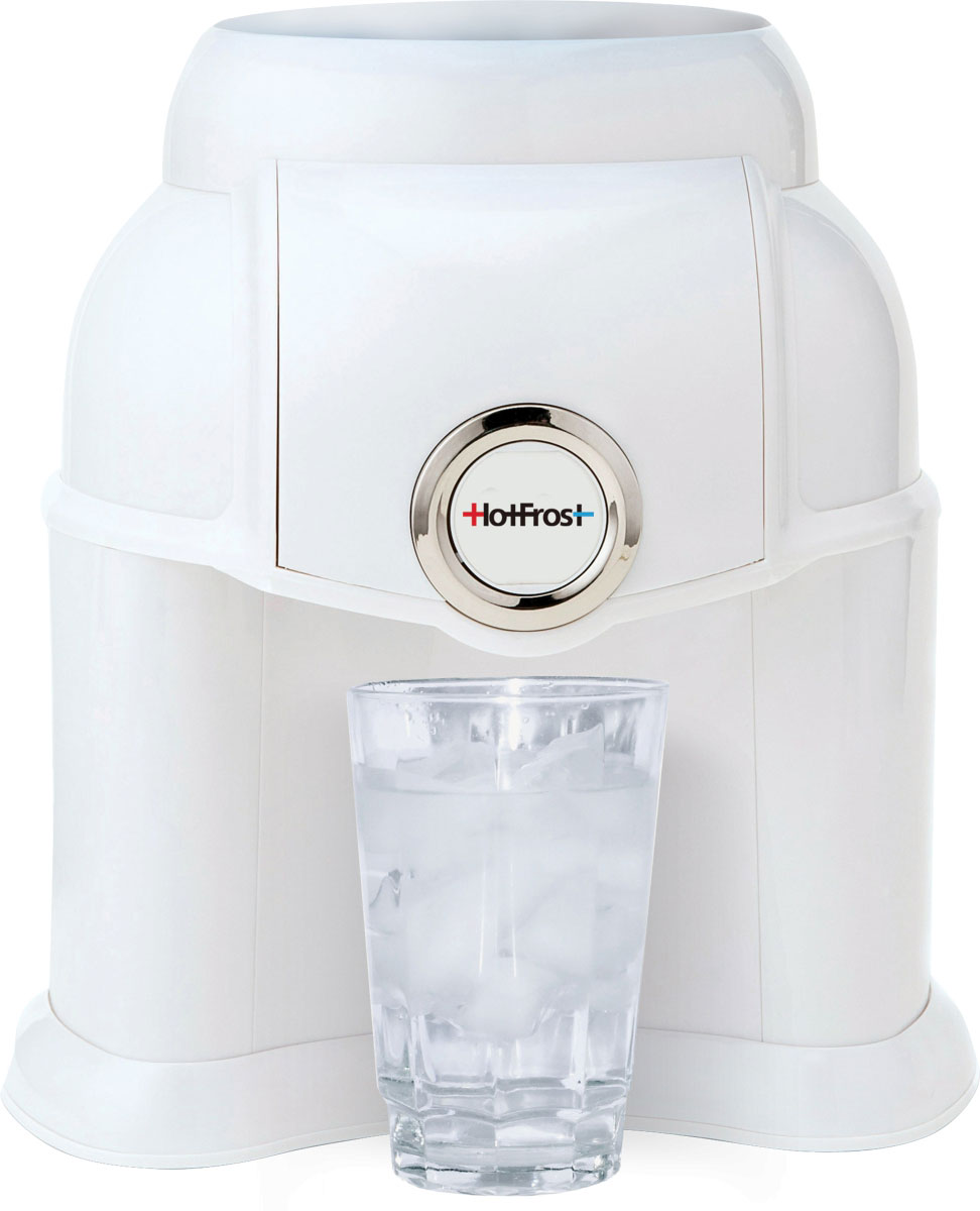 HotFrost D1150R, White раздатчик для воды4630004841468 HotFrost D1150R, White раздатчик для воды4630004841468Раздатчик для бутилированной воды HotFrost D1150R – это оптимальное решение для поддержания питьевого режима в детских садах, досуговых центрах, школах, на пикниках. Его использование не требует подключения к электрической сети, и вода комнатной температуры может быть доступна, везде, где она необходима. Подача воды осуществляется нажатием кнопки. Монофункциональность компенсирована необычным дизайном, легкостью и плавностью форм аппарата, а белоснежный цвет ассоциируется с чистотой и свежестью питьевой воды.