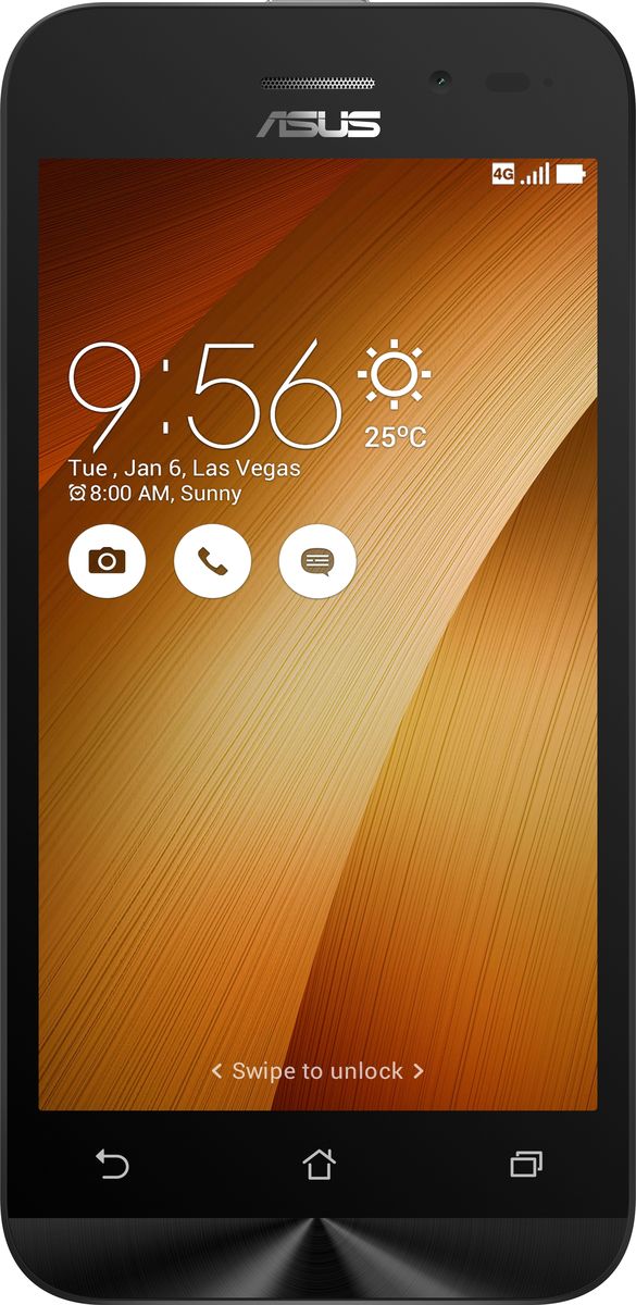 ASUS ZenFone Go ZB450KL, Gold (90AX0095-M00210)90AX0095-M00210 ASUS ZenFone Go ZB450KL, Gold (90AX0095-M00210)90AX0095-M00210Asus ZenFone Go ZB450KL - стильный современный смартфон с множеством вариантов цветов корпуса. Современный процессор Qualcomm Snapdragon обеспечивает высокую производительность ZenFone Go в многозадачном режиме. ZenFone Go выполнен в эргономичном корпусе, который удобно ложится в ладонь. Оригинальным и весьма удобным решением в его дизайне является расположенная на задней панели корпуса кнопка, с помощью которой можно делать фотоснимки, изменять громкость звука и т.д. Подчеркните свою индивидуальность, выбрав ZenFone Go своего любимого цвета из нескольких доступных вариантов. А затем установите соответствующую визуальную тему пользовательского интерфейса ASUS ZenUI. Для съемки ярких фотографий данный смартфон оснащается тыловой камерой с высоким разрешением. Ловите красивые моменты жизни вместе с ZenFone Go! ZenFone Go оснащается двумя слотами для SIM-карт, что позволяет использовать одновременно два телефонных номера, например...