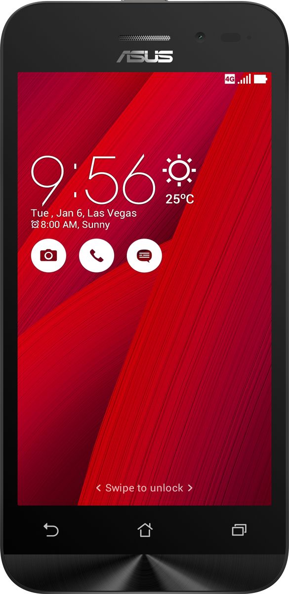 ASUS ZenFone Go ZB450KL, Red (90AX0093-M00380)90AX0093-M00380 ASUS ZenFone Go ZB450KL, Red (90AX0093-M00380)90AX0093-M00380Asus ZenFone Go ZB450KL - стильный современный смартфон с множеством вариантов цветов корпуса. Современный процессор Qualcomm Snapdragon обеспечивает высокую производительность ZenFone Go в многозадачном режиме. ZenFone Go выполнен в эргономичном корпусе, который удобно ложится в ладонь. Оригинальным и весьма удобным решением в его дизайне является расположенная на задней панели корпуса кнопка, с помощью которой можно делать фотоснимки, изменять громкость звука и т.д. Подчеркните свою индивидуальность, выбрав ZenFone Go своего любимого цвета из нескольких доступных вариантов. А затем установите соответствующую визуальную тему пользовательского интерфейса ASUS ZenUI. Для съемки ярких фотографий данный смартфон оснащается тыловой камерой с высоким разрешением. Ловите красивые моменты жизни вместе с ZenFone Go! ZenFone Go оснащается двумя слотами для SIM-карт, что позволяет использовать одновременно два телефонных номера, например...
