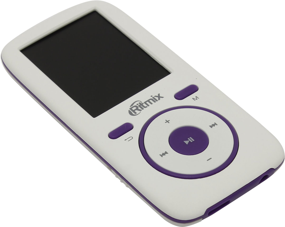 Ritmix RF-4450 4GB, White Violet MP3-плеер15118464 Ritmix RF-4450 4GB, White Violet MP3-плеер15118464Ritmix RF-4450 - это доступный эргономичный плеер, поддерживающий все виды мультимедиа: музыку, радио, диктофон, фото и текст. Устройство обеспечивает высококачественное звучание, помимо стандартных форматов оно воспроизводит и такие Lossless-форматы, как FLAC и APE. Также доступно несколько настроек эквалайзера. Плеер выполнен из приятного на ощупь материала Soft Touch и представлен в нескольких цветовых решениях. Эргономичный и легкий мультимедиа плеер Простое и интуитивно понятное управление Все необходимые функции в компактном корпусе: музыка, радио, диктофон, фото, текст Высокое качество звучания, поддержка Lossless-форматов (FLAC, APE) Несколько настроек эквалайзера Встроенная память + разъём для карты памяти MicroSD позволяют сохранить множество любимых песен Приятный на ощупь материал корпуса Soft Touch Несколько интересных цветовых решений на выбор Автоматическое отключение по таймеру Системные требования:...