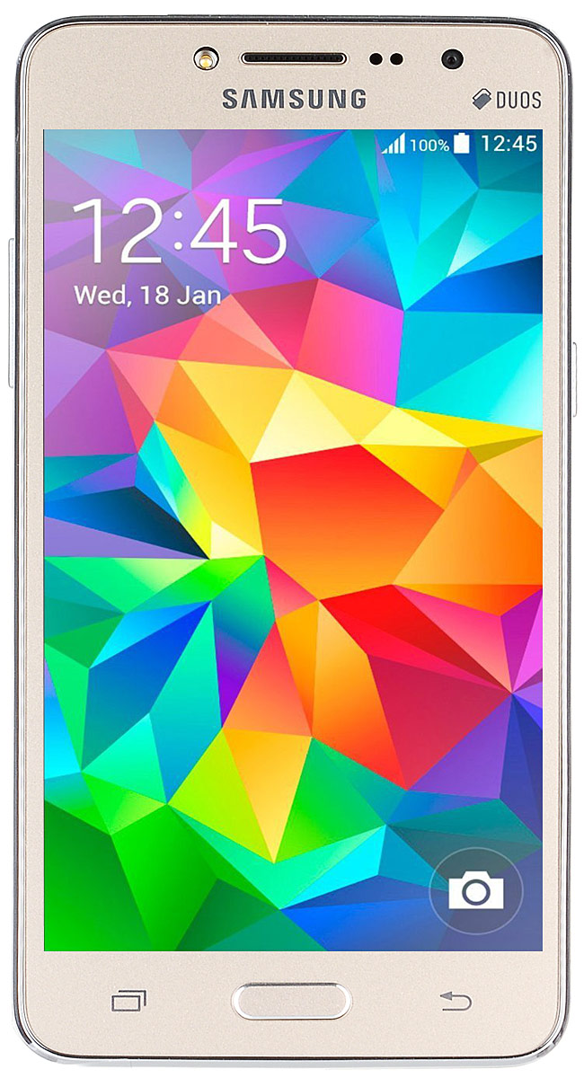 Samsung SM-G532F Galaxy J2 Prime DS, GoldSM-G532FZDDSER Samsung SM-G532F Galaxy J2 Prime DS, GoldSM-G532FZDDSERSamsung SM-G532F Galaxy J2 Prime DS отличается элегантным дизайном передней панели, который значительно усиливает впечатление от просмотра. При толщине 8,9 мм и ширине 72,1 мм, смартфон Galaxy J2 Prime DS выглядит изящно, приятная на ощупь текстура корпуса подчеркивает элегантность формы и ощущение комфорта при использовании смартфона. Аккумулятор с емкостью 2600 мАч позволит оставаться на связи дольше обычного. При отсутствии возможности подзарядки используйте режим максимального энергосбережения. Производительный 4-ядерный процессор 1,4 ГГц и 1,5 ГБ оперативная память обеспечивают мгновенную реакцию смартфона на любые ваши действия. Удобное приложение Smart Manage Простой способ управления основными функциями смартфона: уровень заряда аккумулятора, доступный объем памяти, состояние использования оперативной памяти и безопасность смартфона. Телефон сертифицирован EAC и имеет русифицированный интерфейс меню, а...