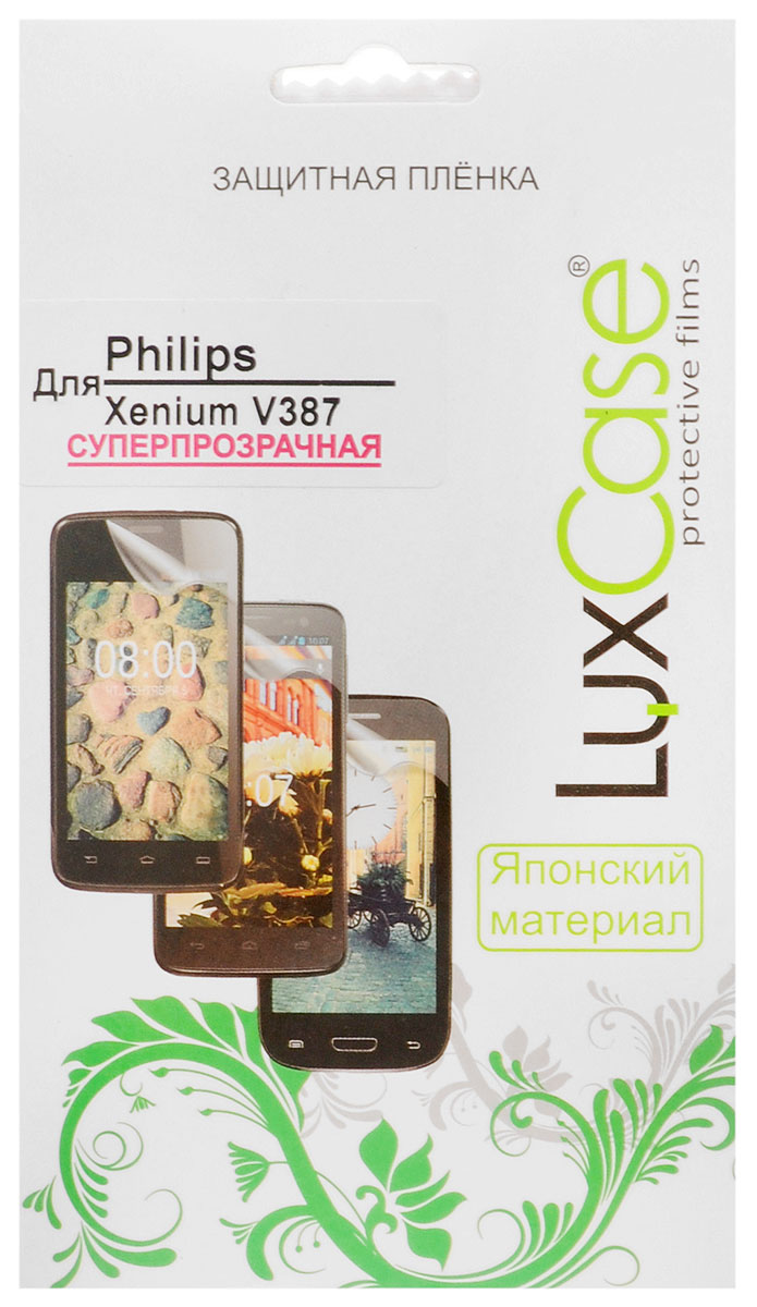 Luxcase защитная пленка для Philips Xenium V387, суперпрозрачная50359 Luxcase защитная пленка для Philips Xenium V387, суперпрозрачная50359Защитная пленка Luxcase для Philips Xenium V387 сохраняет экран смартфона гладким и предотвращает появление на нем царапин и потертостей. Структура пленки позволяет ей плотно удерживаться без помощи клеевых составов и выравнивать поверхность при небольших механических воздействиях. Пленка практически незаметна на экране смартфона и сохраняет все характеристики цветопередачи и чувствительности сенсора.