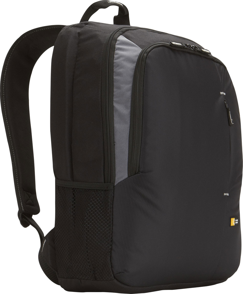 Case Logic VNB-217, Black рюкзак для ноутбука 17VNB-217_BLACK Case Logic VNB-217, Black рюкзак для ноутбука 17VNB-217_BLACKОбтекаемая форма и продуманная организация внутреннего пространства дополняют минимализм дизайна. Сумка вмещает ноутбук с диагональю экрана до 17, обеспечивая удобное размещение всех необходимых аксессуаров. Отделение с застежкой-молнией (2 см) для ноутбуков с широким экраном до 17 Вместительное отделение для книг, файлов и папок Панель-органайзер для портативной электроники, ручек и других аксессуаров. Запатентованная технология внешнего кармана Speed Pocket — быстрый доступ и надежное место для размещения ценных вещей (наручных часов, ключей, телефона и т. д.) перед прохождением таможенного контроля в аэропорту Внешний сетчатый карман для бутылки воды, закусок или других небольших принадлежностей Регулируемый плечевой ремень и ручка для удобства транспортировки