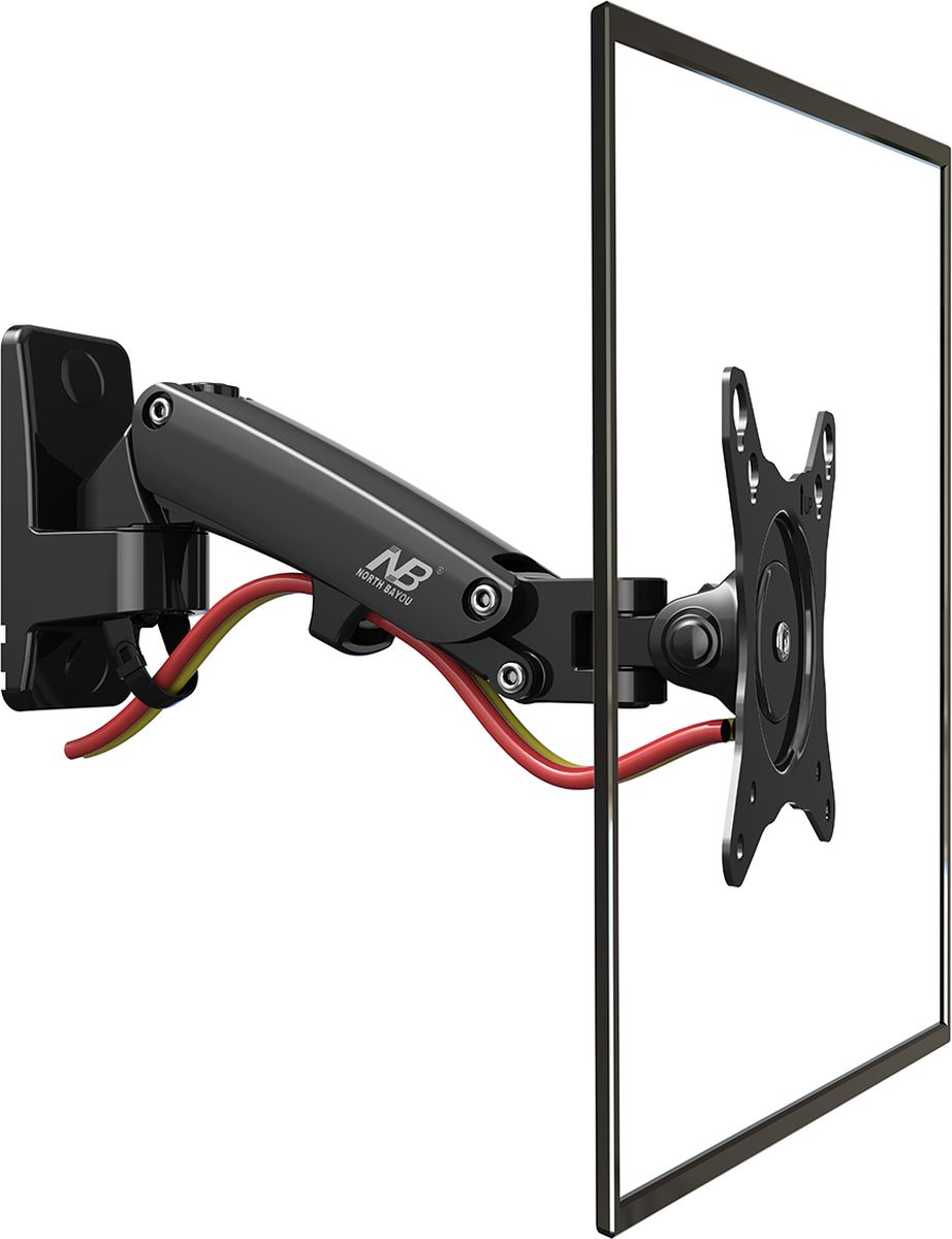 North Bayou NB F120, Black кронштейнNB F120 чёрный North Bayou NB F120, Black кронштейнNB F120 чёрныйКронштейн North Bayou NB F120 — это металлическая конструкция для крепления LED/LCD телевизоров с возможностью изменения угла наклона от -50 до +35° и поворота на 180°. Амплитуда вертикального перемещения составляет 155 мм. Надежная модель выполнена по классической схеме: задняя рамка монтируется на стену при помощи дюбелей или анкерных болтов. Передняя панель закрепляется на телевизоре, затем устанавливается на настенную рамку. Встроенная в конструкцию газовая пружина позволяет регулировать кронштейн по высоте с фиксацией в нужном положении, без применения дополнительных инструментов.