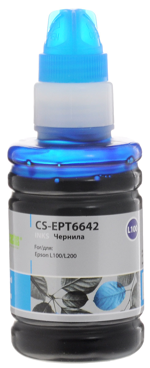 Cactus CS-EPT6642, Cyan чернила для Epson L100CS-EPT6642 Cactus CS-EPT6642, Cyan чернила для Epson L100CS-EPT6642Чернила Cactus CS-EPT6642 голубого цвета предназначены для перезаправки картриджей принтера Epson L100 и обеспечат отличное качество печати вашего устройства.