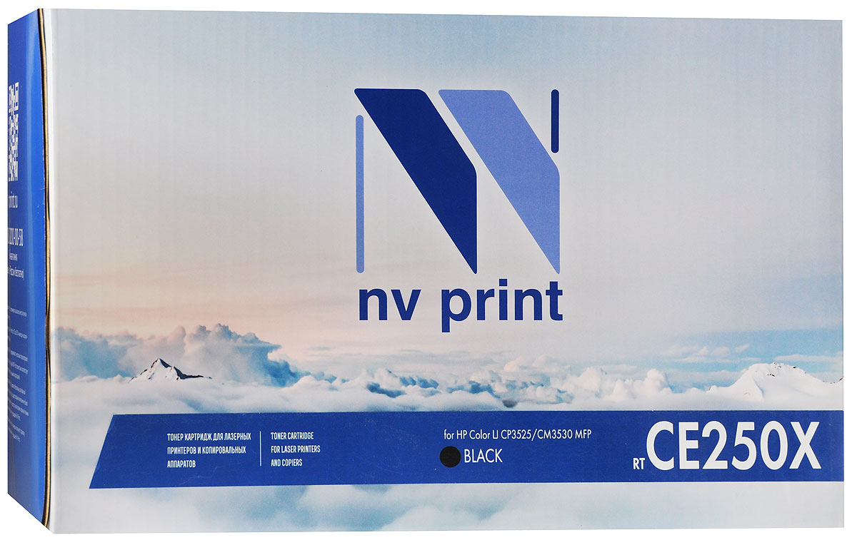 NV Print CE250X, Black тонер-картридж для HP Color LaserJet CP3525/CM3530 MFPCE250XBk NV Print CE250X, Black тонер-картридж для HP Color LaserJet CP3525/CM3530 MFPCE250XBkСовместимый лазерный картридж NV Print CE250X для печатающих устройств HP - это альтернатива приобретению оригинальных расходных материалов. При этом качество печати остается высоким. Лазерные принтеры, копировальные аппараты и МФУ являются более выгодными в печати, чем струйные устройства, так как лазерных картриджей хватает на значительно большее количество отпечатков, чем обычных. Для печати в данном случае используются не чернила, а тонер.