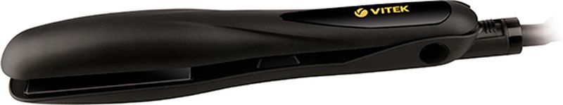 Vitek VT-8402 BK выпрямитель для волосVT-8402(BK) Vitek VT-8402 BK выпрямитель для волосVT-8402(BK)Выпрямитель для волос Vitek VT-8402 BK справится даже с самым непослушными волосами. Данная модель оснащена качественным керамическим турмалиновым покрытием пластин. Выпрямитель прост в использовании благодаря стильному эргономичному дизайну. Защита от перегрева Индикация включения Размер пластин: 90 мм х 30 мм