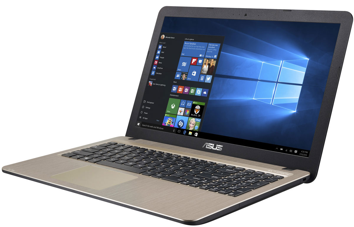 ASUS VivoBook X540YA (X540YA-XO047T)X540YA-XO047T ASUS VivoBook X540YA (X540YA-XO047T)X540YA-XO047TСерия VivoBook X540 - это современные ноутбуки для ежедневного использования как дома, так и в офисе. Их мощная аппаратная конфигурация, в которую входит современный процессор Intel, обеспечит высокую скорость работы любых приложений. В качестве операционной системы на них устанавливается Windows 10. Для быстрого обмена данными с периферийными устройствами VivoBook X540SY предлагает высокоскоростной порт USB 3.1 (5 Гбит/с), выполненный в виде обратимого разъема Type-C. Его дополняют традиционные разъемы USB 2.0 и USB 3.0. В число доступных интерфейсов также входят HDMI и VGA, которые служат для подключения внешних мониторов или телевизоров, и разъем проводной сети RJ-45. Кроме того, у данной модели имеются оптический привод и кард-ридер формата SD/SDHC/SDXC. Благодаря эксклюзивной аудиотехнологии SonicMaster встроенная аудиосистема ноутбука VivoBook X540SY может похвастать мощным басом, широким динамическим диапазоном и точным позиционированием...