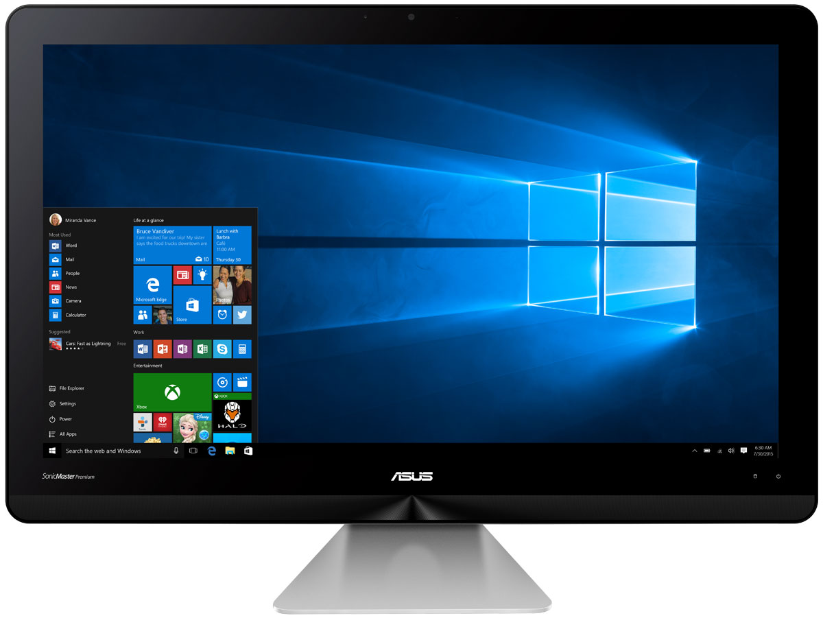 ASUS Zen AiO ZN240ICGK, Grey моноблок (ZN240ICGK-RC016X)ZN240ICGK-RC016X ASUS Zen AiO ZN240ICGK, Grey моноблок (ZN240ICGK-RC016X)ZN240ICGK-RC016XМоноблочный компьютер Asus Zen AiO ZN240ICGK - еще одно доказательство того, что современные технологии могут быть красивыми. Его монолитный корпус в кварцевом сером цвете с оригинальной текстурой поверхности идеально впишется в любой домашний интерьер. Zen AiO может похвастать не только внешним видом, но и великолепной производительностью. Процессор Intel Core i3 последнего поколения, скоростная память DDR4, высокопроизводительная видеокарта (вплоть до модели NVIDIA GeForce GTX 940MX), быстрая дисковая подсистема и самые современные интерфейсы подключения гарантируют комфортную работу в любых программах. Zen AiO ZN240IC обладает ультратонким экраном со светодиодной подсветкой, обеспечивающим высокую яркость и контрастность изображения. Благодаря широким углам обзора IPS-матрицы картинка на экране моноблока не претерпевает каких-либо искажений цветопередачи при изменении угла, под которым пользователь смотрит на экран. Разрешение Full HD...