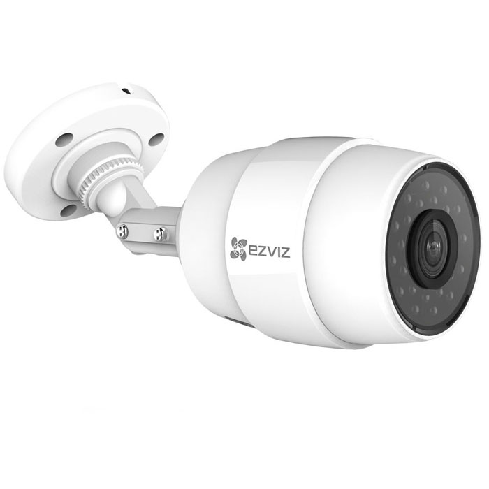 Ezviz C3C (PoE) внешняя IP-камераCS-CV216-A0-31EFR(2.8mm) Ezviz C3C (PoE) внешняя IP-камераCS-CV216-A0-31EFR(2.8mm)Ezviz C3C (PoE) - компактная IP-камера с HD качеством видео и ИК-подсветкой. Данная модель имеет прочный и надёжный корпус, который обеспечивает работу камеры на улице. Для питания устройства можно использовать стандартный адаптер, который входит в комплект. Камера наблюдения непрерывно записывает видео в HD-разрешении (1280x720 – 25 к/с), выдавая четкое и детализированное видео без артефактов, солнечных бликов и засветов. Угол обзора оптики составляет 114° по диагонали и 92° по горизонтали, что позволяет захватить в кадр всю лестничную клетку или значительную часть открытого пространства (стоянки, склада и т.д.). Для работы в темноте предусмотрена функция ночной съемки с помощью инфракрасной подсветки, эффективная дальность которой равна 30 метрам. Также устройство оснащено детектором движения. Устройство передает изображение и получает электропитание по Ethernet кабелю, используя при этом протокол PoE. Просмотреть видео в режиме...