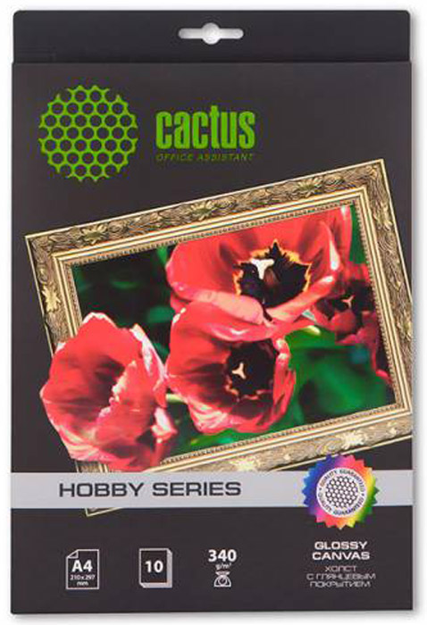 Cactus CS-СGA426010 A4/340г/м2 глянцевый хлопковый холст для струйной печати (10 листов)CS-CGA426010 Cactus CS-СGA426010 A4/340г/м2 глянцевый хлопковый холст для струйной печати (10 листов)CS-CGA426010Хлопковый холст Cactus CS-СGA426010 с глянцевым покрытием для струйной печати. Арт-бумага Cactus позволит вам воплотить самые смелые идеи и вдохновенные идеи для творчества и бизнеса. Специальное тиснение превратит в произведение искусства даже обычный текст и станет изысканным штрихом, дополняющим фирменный стиль и имидж ваших отпечатков. Совместима со струйными принтерами Hewlett-Packard, Canon, Epson и другими марками.