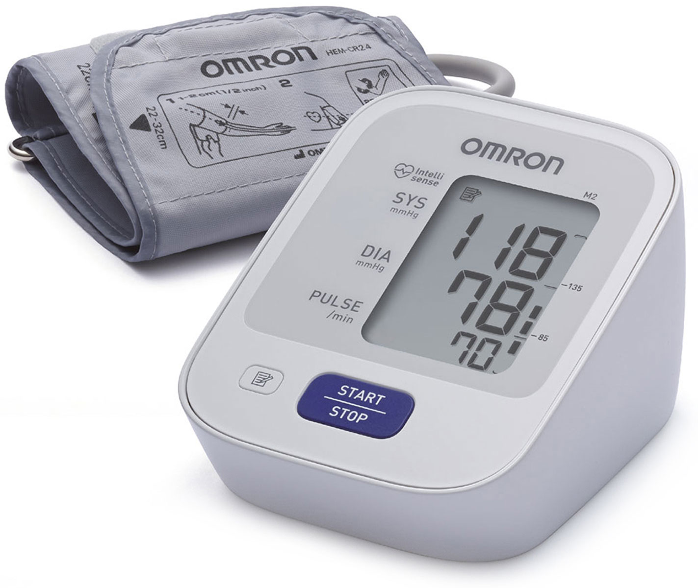 Omron M2 Basic тонометр + адаптер HEM-7121-ARUУТ000001757 Omron M2 Basic тонометр + адаптер HEM-7121-ARUУТ000001757Предупредить инсульт в ваших силах! Тонометр Omron помогает контролировать артериальную гипертонию — основной фактор риска развития инсульта. Работает с детской манжетой 17-22 см - контроль оптимального давления в манжете Комплект поставки: Электронный блок, манжета компрессионная CM, руководство по эксплуатации, чехол для хранения прибора, комплект элементов питания, журнал для записи артериального давления, гарантийный талон