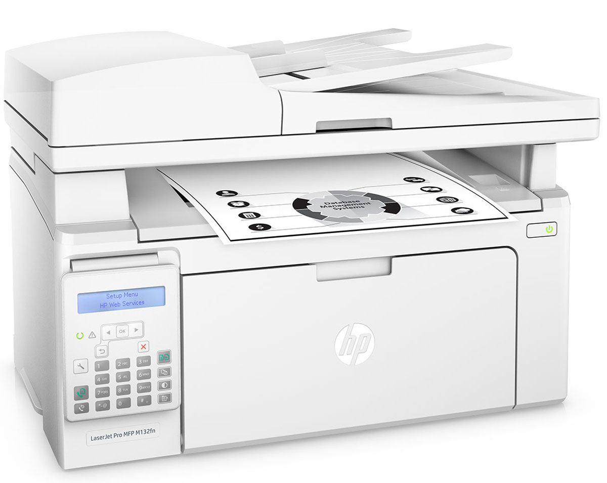 HP LaserJet Pro M132fn МФУG3Q63A#B09 HP LaserJet Pro M132fn МФУG3Q63A#B09Оцените удобные возможности для работы с помощью самого компактного HP LaserJet Pro M132fn и картриджей с технологией JetIntelligence. Это эффективное МФУ позволяет печатать документы профессионального качества с различных мобильных устройств, сканировать и копировать материалы, использовать факсимильную связь, а также значительно экономить энергию. HP LaserJet Pro M132fn — самое компактное устройство HP в линейке LaserJet. Оно объединяет в себе возможности печати, сканирования, копирования и отправки факсов, при этом занимает совсем немного места. Вам не придется долго ждать. Печать до 22 страниц в минуту, выход первой страницы всего за 7,3 секунды. Быстрое сканирование двусторонних документов с помощью меньшего количества действий. Печать с iPhone и iPad с помощью технологии AirPrint с автоматическим подбором масштаба в соответствии с форматом бумаги. С помощью функции HP ePrint можно выполнять печать непосредственно со...