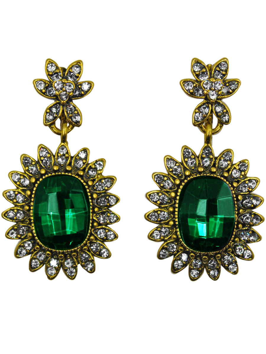 Серьги Taya, цвет: золотистый, зеленый. T-B-11002-EARR-GL.GREENT-B-11002-EARR-GL.GREEN Серьги Taya, цвет: золотистый, зеленый. T-B-11002-EARR-GL.GREENT-B-11002-EARR-GL.GREENСтильные серьги с английским замком. Размеры: 4,5*2,3 см