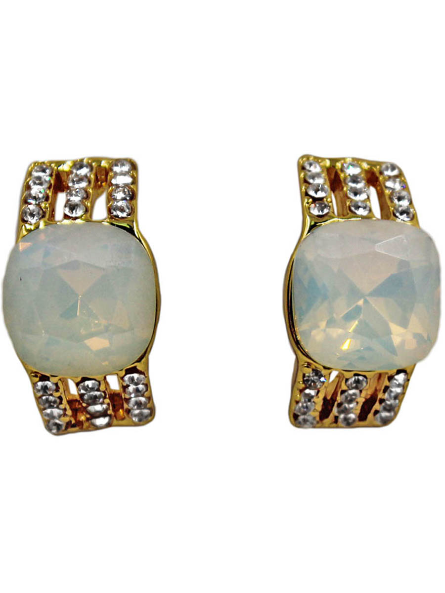 Серьги Taya, цвет: золотистый, опал. T-B-11314-EARR-GL.OPALT-B-11314-EARR-GL.OPAL Серьги Taya, цвет: золотистый, опал. T-B-11314-EARR-GL.OPALT-B-11314-EARR-GL.OPALСерьги-гвоздики с заглушкой металл-пластик. Нежные сережки подойдут на каждый день, форма их ни к чему не обязывает, лунные камень матовый и скромный. Размеры: длина серьги 2,0 см, ширина 1,0 см.