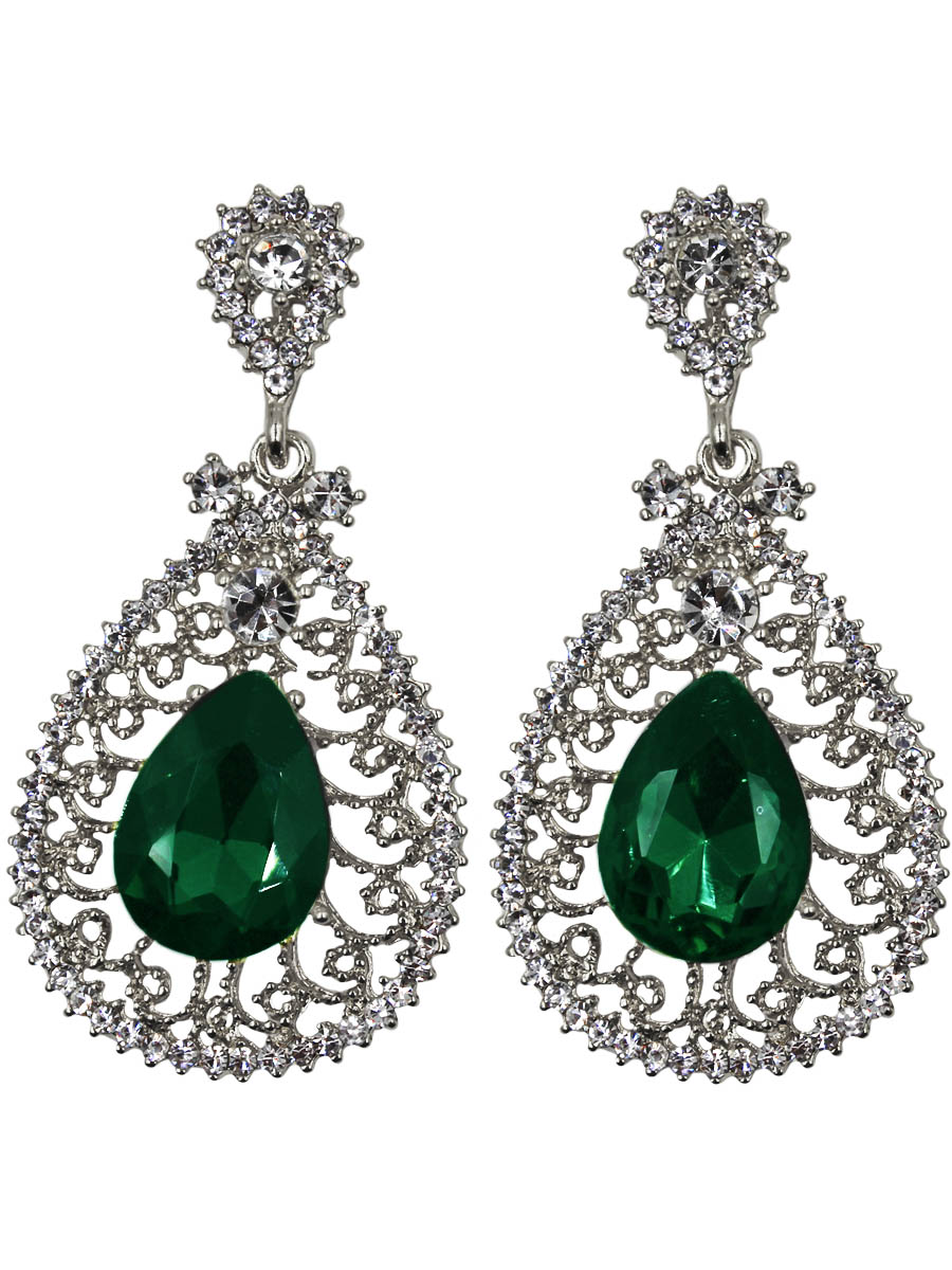 Серьги Taya, цвет: серебристый, зеленый. T-B-11354-EARR-SL.GREENT-B-11354-EARR-SL.GREEN Серьги Taya, цвет: серебристый, зеленый. T-B-11354-EARR-SL.GREENT-B-11354-EARR-SL.GREENСерьги с английским замком. Сережки объемные. Крупный каплевидный кристалл на серебряной витой платформе. Цвет изделия может отличаться от цвета на фотографиях в зависимости от настроек Вашего монитора. Размеры: длина серьги 5,5 см, ширина 3,0 см.