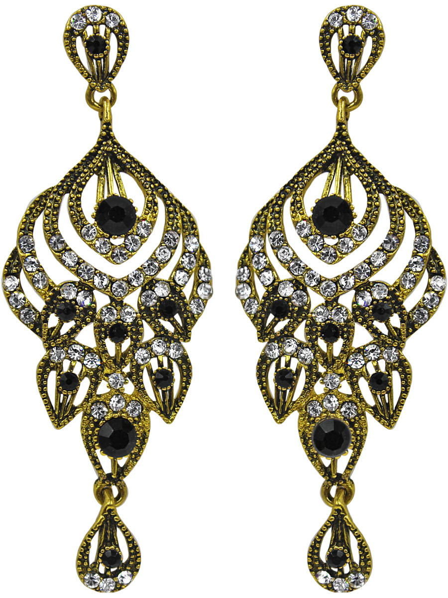 Серьги Taya, цвет: темное золото. T-B-11383-EARR-D.GOLDT-B-11383-EARR-D.GOLD Серьги Taya, цвет: темное золото. T-B-11383-EARR-D.GOLDT-B-11383-EARR-D.GOLDСерьги-гвоздики с заглушкой металл-пластик изготовлены из гипоаллергенного бижутерного сплава. Сережки выполнены из состаренного золотого металла, украшены кристальными и жгуче- черными стразами.