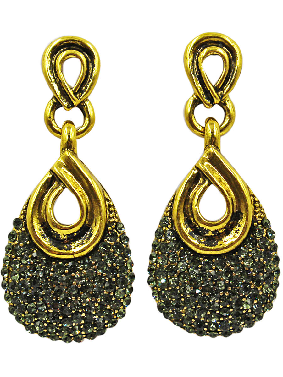 Серьги Taya, цвет: темное золото, хематит. T-B-11394-EARR-D.GL.HEMT-B-11394-EARR-D.GL.HEM Серьги Taya, цвет: темное золото, хематит. T-B-11394-EARR-D.GL.HEMT-B-11394-EARR-D.GL.HEMСерьги-гвоздики с заглушкой металл-пластик изготовлены из гипоаллергенного бижутерного сплава. Серги представляют собой пластину свернутую в завитки и гармонично переходящую в россыпь дымчатых страз.