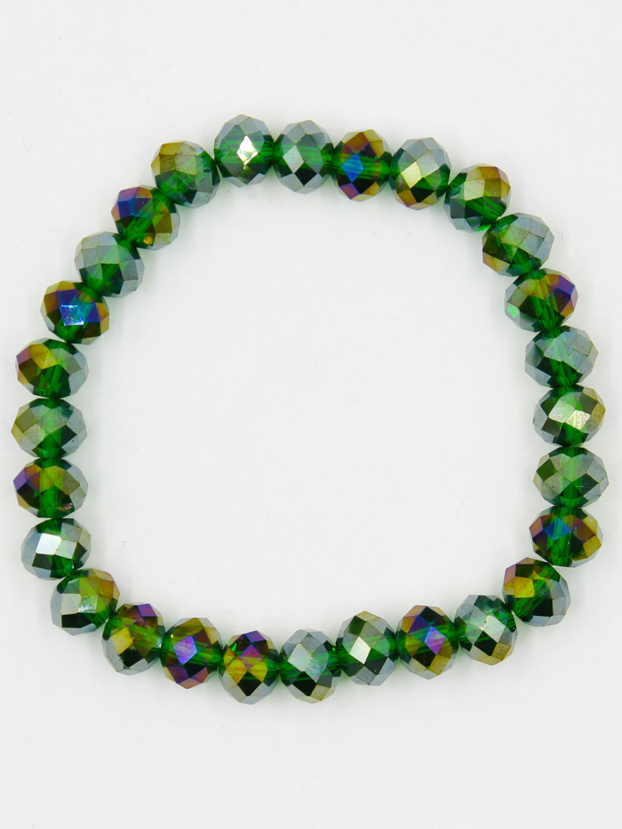 Браслет Taya, цвет: зеленый. T-B-11778-BRAC-GREENT-B-11778-BRAC-GREEN Браслет Taya, цвет: зеленый. T-B-11778-BRAC-GREENT-B-11778-BRAC-GREENСтильный браслет Taya выполнен из однотонных кристаллов. Элементы браслета соединены с помощью тонкой резинки, благодаря этому он легко одевается и снимается. Размер браслета универсальный.
