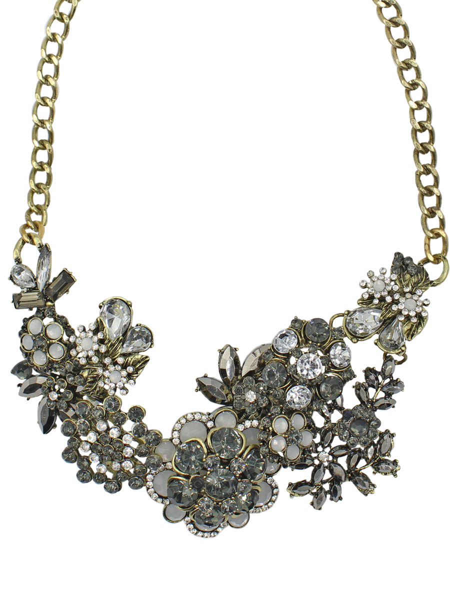 Колье Taya, цвет: бронзовый. T-B-11904-NECK-BRONZET-B-11904-NECK-BRONZE Колье Taya, цвет: бронзовый. T-B-11904-NECK-BRONZET-B-11904-NECK-BRONZEКолье настоящее произведение искусства - сложное в исполнении и лаконичное по цветовой палитре. Присутствуют распустившиеся цветы, их нежные бутоны, листья, капельки росы, многоярусные соцветия. Все это собрано в изящную композицию, которая с эстетической Размеры: длина 47,0 см плюс удлинение 6,0 см; длина украшения 16,0 см, максимальная ширина 6,0 см.