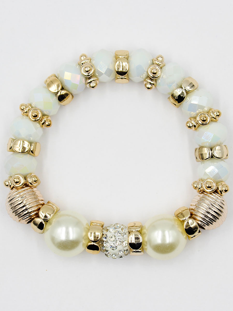 Áðàñëåò Taya, öâåò: ïåðëàìóòðîâûé. T-B-11912-BRAC-PEARLT-B-11912-BRAC-PEARL Áðàñëåò Taya, öâåò: ïåðëàìóòðîâûé. T-B-11912-BRAC-PEARLT-B-11912-BRAC-PEARLÓäîáíûé, ñîâðåìåííûé áðàñëåò íà ðåçèíêå. Ïîëîâèíà åãî èç êðèñòàëëîâ è çîëîòûõ ïåðåìû÷åê, äðóãàÿ - èç æåì÷óæèí. Ìîæíî ïåðåâîðà÷èâàòü è íîñèòü òîé ñòîðîíîé, êîòîðàÿ ñåãîäíÿ ïîäõîäèò ïîä îäåæäó.