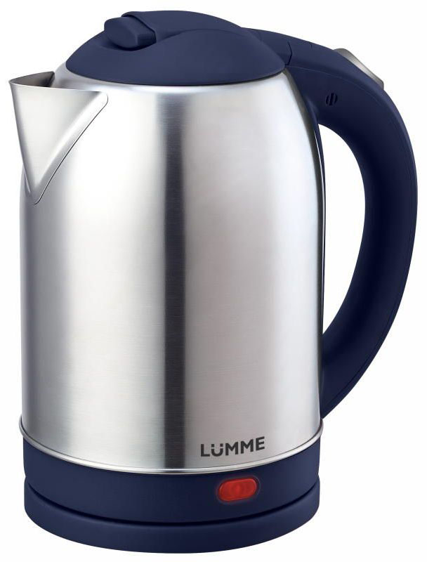 Lumme LU-219, Blue Sapphire электрочайникLU-219 Lumme LU-219, Blue Sapphire электрочайникLU-219Вместительный металлический чайник Lumme LU-219 объемом 2.0 литра из высококачественной нержавеющей стали. Пищевая нержавеющая сталь способствует сохранению природного вкуса и натуральных свойств воды. Для быстрого закипания чайник оснащен нагревательным элементом мощностью 1,7 кВатт, защищенного плоским стальным дном для равномерности нагрева, противостояния накипи, коррозии и для большего удобства в уходе. Система автоматического отключения при закипании или недостаточном количестве воды заметно продлит срок работы чайника. Чайник оснащен базой питания, позволяющей брать его с любой стороны или вращать на 360 градусов, что делает прибор совершенно безопасным, а его эксплуатацию комфортной.