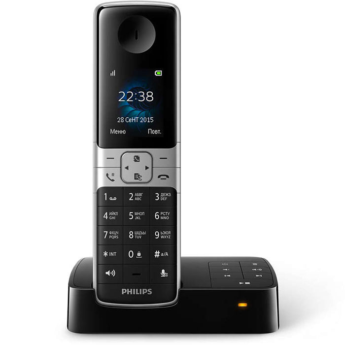 Philips D6351B/51 радиотелефон4895185612515 Philips D6351B/51 радиотелефон4895185612515Оцените изысканный дизайн и высокое качество беспроводного телефона Philips D6351B/51 — он оснащен большим полноцветным дисплеем, автоответчиком, настройками конфиденциальности, радионяней и многими другими функциями. HQ-Sound обеспечивает высочайшее качество воспроизведения звука. Иногда перед ответом хочется знать, кто звонит. Идентификатор входящего вызова позволяет отслеживать, кто находится на другом конце линии. Телефоны Philips отличаются высокой энергоэффективностью, что снижает негативное воздействие на окружающую среду. В режиме ECO уровень излучения уменьшается на 60 %, а во время зарядки — на 95%. В режиме ECO+ уровень излучения снижается до нуля. Вы можете заблокировать вызовы с некоторых номеров (или начинающиеся с определенных цифр), занеся их в черный список. Можно заблокировать 4 набора чисел. Функция анонимных вызовов позволяет заблокировать звонки со скрытых номеров, которые зачастую используются рекламщиками, и телефон...