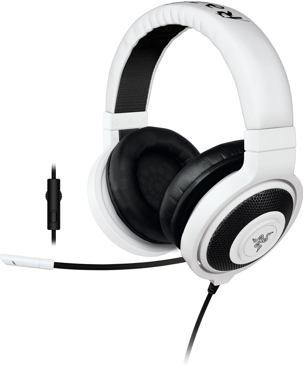 Razer Kraken Pro 2015, White игровые наушникиRZ04-01380300-R3M1 Razer Kraken Pro 2015, White игровые наушникиRZ04-01380300-R3M1Идеальное сочетание веса, практичности и качества, Razer Kraken Pro 2015 без сомнений является самой удобной игровой гарнитурой. Помимо высокого удобства носки, Razer Kraken Pro 2015 обладает полностью выдвижным микрофоном, встроенным колесиком регулировки громкости и кнопкой отключения микрофона, что максимально облегчает ее использование. Благодаря высококачественным динамикам большого размера эта полноразмерная гарнитура обеспечивает захватывающий игровой звук в течение многих часов. Разделительный кабель для комбинированного разъема на 3,5 мм обеспечивает поддержку микрофона на мобильных устройствах, а также возможность полноценного подключения к вашим игровым устройствам. Поэтому где бы вы не находились, вам никогда не придется менять гарнитуры. Игровая гарнитура Razer Kraken Pro, как и Razer Electra, была протестирована профессиональными геймерами и спортсменами, чтобы мы могли подобрать оптимальный вес для долгих игровых сессий и...